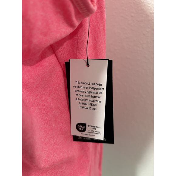 ID Ideology Women's Plus Size Solid Essentials Molten Pink Top Soft New B73 - Picture 3 of 5